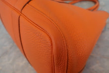 将图片加载到图库查看器，HERMES  GARDEN PARTY PM Negonda leather Orange □N刻印 Tote bag 800050089
