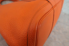 将图片加载到图库查看器，HERMES  GARDEN PARTY PM Negonda leather Orange □N刻印 Tote bag 800050089
