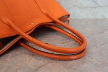 将图片加载到图库查看器，HERMES  GARDEN PARTY PM Negonda leather Orange □N刻印 Tote bag 800050089
