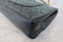 Load image into Gallery viewer, CHANEL Matelasse double flap double chain shoulder bag Lambskin Black/Gold hadware Shoulder bag 800070015
