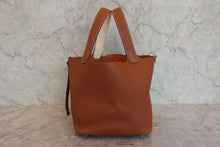 将图片加载到图库查看器，HERMES PICOTIN LOCK Eclat MM Clemence leather/Swift leather Gold/Nata Y刻印 Hand bag 800080097
