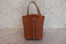 将图片加载到图库查看器，HERMES PICOTIN LOCK Eclat MM Clemence leather/Swift leather Gold/Nata Y刻印 Hand bag 800080097

