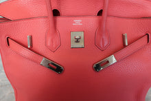 将图片加载到图库查看器，HERMES BIRKIN 35 Clemence leather Bougainvillier □N刻印 Hand bag 700100178
