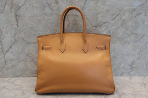 HERMES／エルメス バーキン35 アルデンヌ ナチュラル □B刻印 ハンドバッグ 700070025