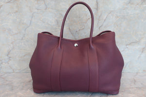 HERMES GARDEN PARTY PM Negonda leather Cassis □O刻印 Tote bag 500110164