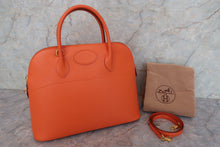 画像をギャラリービューアに読み込む, HERMES／エルメス ボリード35 ヴォーガリバー オレンジ □C刻印 ショルダーバッグ 700090121
