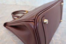 Load image into Gallery viewer, HERMES BIRKIN 25 Graine leather Brown □K Engraving Hand bag 800010041
