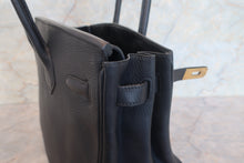 Load image into Gallery viewer, HERMES BIRKIN 30 Togo leather Black □H Engraving Hand bag 700120068
