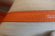将图片加载到图库查看器，HERMES  GARDEN PARTY PM Negonda leather Orange □N刻印 Tote bag 800050089
