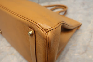 HERMES／エルメス バーキン35 アルデンヌ ナチュラル □B刻印 ハンドバッグ 700070025