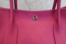 将图片加载到图库查看器，HERMES GARDEN PARTY PM Country leather Rose purple A刻印 Tote bag 600090153
