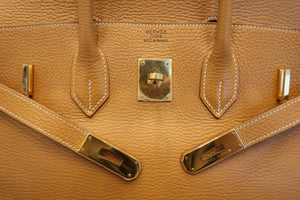 HERMES／エルメス バーキン35 アルデンヌ ナチュラル □B刻印 ハンドバッグ 700070025