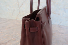 Load image into Gallery viewer, HERMES BIRKIN 25 Graine leather Brown □K Engraving Hand bag 800010041
