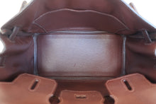 Load image into Gallery viewer, HERMES BIRKIN 25 Graine leather Brown □K Engraving Hand bag 800010041
