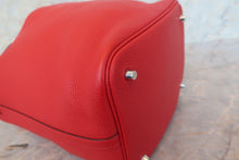 将图片加载到图库查看器，HERMES PICOTIN LOCK MM Clemence leather Rouge casaque X刻印 Hand bag 700100181
