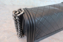 将图片加载到图库查看器，CHANEL/香奈儿 Leboy 链条包 羊皮 Black/Silver hadware(黑色/银色金属) 肩背包 800070008
