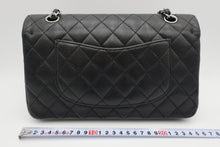 画像をギャラリービューアに読み込む, CHANEL/シャネル マトラッセＷフラップＷチェーンショルダーバッグ キャビアスキン ブラック/シルバー金具 ショルダーバッグ 800100023
