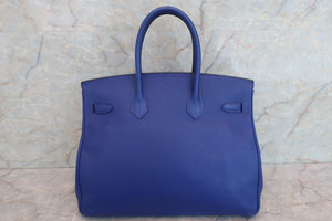 HERMES BIRKIN 35 Epsom leather Blue electric □R刻印 Hand bag 600100196