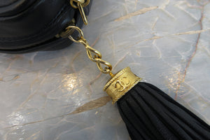 CHANEL/シャネル ココマークフリンジチェーンショルダーバッグ ラムスキン ネイビー/ゴールド金具 ショルダーバッグ 700060184