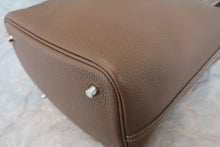 将图片加载到图库查看器，HERMES PICOTIN LOCK MM Clemence leather Etoupe gray D刻印 Hand bag 800030084

