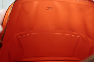 HERMES／エルメス ボリード35 ヴォーガリバー オレンジ □C刻印 ショルダーバッグ 700090121
