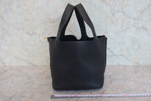将图片加载到图库查看器，HERMES PICOTIN LOCK MM Clemence leather Black D刻印 Hand bag 800020208
