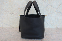将图片加载到图库查看器，HERMES PICOTIN LOCK MM Clemence leather Black D刻印 Hand bag 800020208
