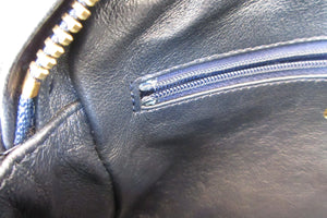 CHANEL/シャネル ココマークフリンジチェーンショルダーバッグ ラムスキン ネイビー/ゴールド金具 ショルダーバッグ 700060184