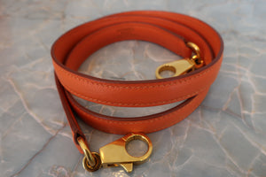 HERMES／エルメス ボリード35 ヴォーガリバー オレンジ □C刻印 ショルダーバッグ 700090121