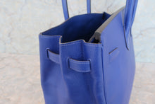 将图片加载到图库查看器，HERMES BIRKIN 35 Epsom leather Blue electric □R刻印 Hand bag 600100196
