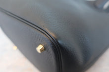 将图片加载到图库查看器，HERMES PICOTIN LOCK MM Clemence leather Black D刻印 Hand bag 800020208

