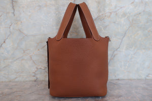 HERMES／エルメス ピコタンロックＰＭ トリヨンクレマンス ゴールド X刻印 ハンドバッグ 700090138