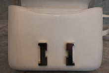 将图片加载到图库查看器，HERMES CONSTANCE3 24 Epsom leather White □R刻印 Shoulder bag 600090150
