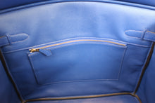 将图片加载到图库查看器，HERMES BIRKIN 35 Epsom leather Blue electric □R刻印 Hand bag 600100196
