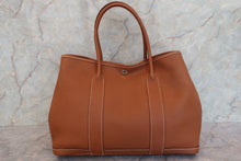 将图片加载到图库查看器，HERMES  GARDEN PARTY PM Negonda leather Gold □K刻印 Tote bag 700100167
