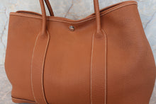 将图片加载到图库查看器，HERMES  GARDEN PARTY PM Negonda leather Gold □K刻印 Tote bag 700100167
