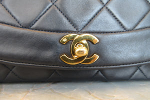 CHANEL/シャネル ダイアナマトラッセチェーンショルダーバッグ ラムスキン ネイビー/ゴールド金具 ショルダーバッグ 700060189