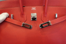 将图片加载到图库查看器，HERMES BIRKIN 25 Epsom leather Rouge garance □I刻印 Hand bag 600080157
