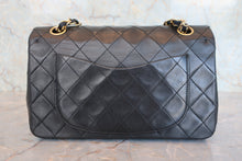 画像をギャラリービューアに読み込む, CHANEL/シャネル マトラッセＷフラップＷチェーンショルダーバッグ ラムスキン ブラック/ゴールド金具 ショルダーバッグ 800080152
