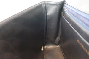 CHANEL Medium Matelasse single flap chain shoulder bag Lambskin Navy/Gold hadware Shoulder bag 600050221