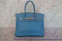画像をギャラリービューアに読み込む, HERMES／エルメス バーキン30 トリヨンクレマンス ブルージーン □H刻印 ハンドバッグ 800010032
