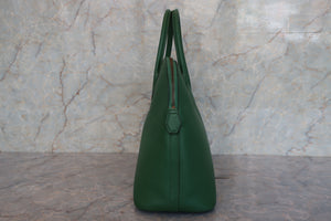 HERMES／エルメス ボリード35 バイカラー クシュベル グリーン/ネイビー 〇V刻印 ショルダーバッグ 700090136