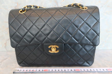 将图片加载到图库查看器，CHANEL/香奈儿 CF 双盖 双链 肩背包 羊皮 Black/Gold hadware(黑色/金色金属) 肩背包 600070057
