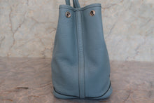 将图片加载到图库查看器，HERMES  GARDEN PARTY PM Negonda leather Ciel □M刻印 Tote bag 700100208
