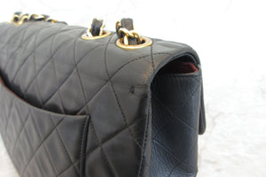 CHANEL/香奈儿 大号CF 单盖 链条包 羊皮 Black/Gold hadware(黑色/金色金属) 肩背包 700060192