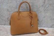 Load image into Gallery viewer, HERMES BOLIDE 35 Ardennes leather Natural 〇Z Engraving Shoulder bag 600080164
