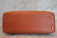 将图片加载到图库查看器，HERMES KELLY 35 Clemence leather Cognac □B刻印 Shoulder bag 600100226
