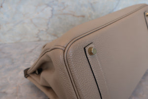 HERMES／エルメス バーキン35 トゴ トゥルティエールグレー □L刻印 ハンドバッグ 700080079