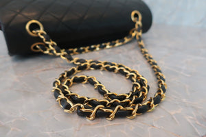 CHANEL/香奈儿 CF 双盖 双链 肩背包 羊皮 Black/Gold hadware(黑色/金色金属) 肩背包 600070057