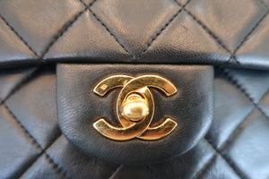 CHANEL/香奈儿 CF 双盖 双链 肩背包 羊皮 Black/Gold hadware(黑色/金色金属) 肩背包 600070057